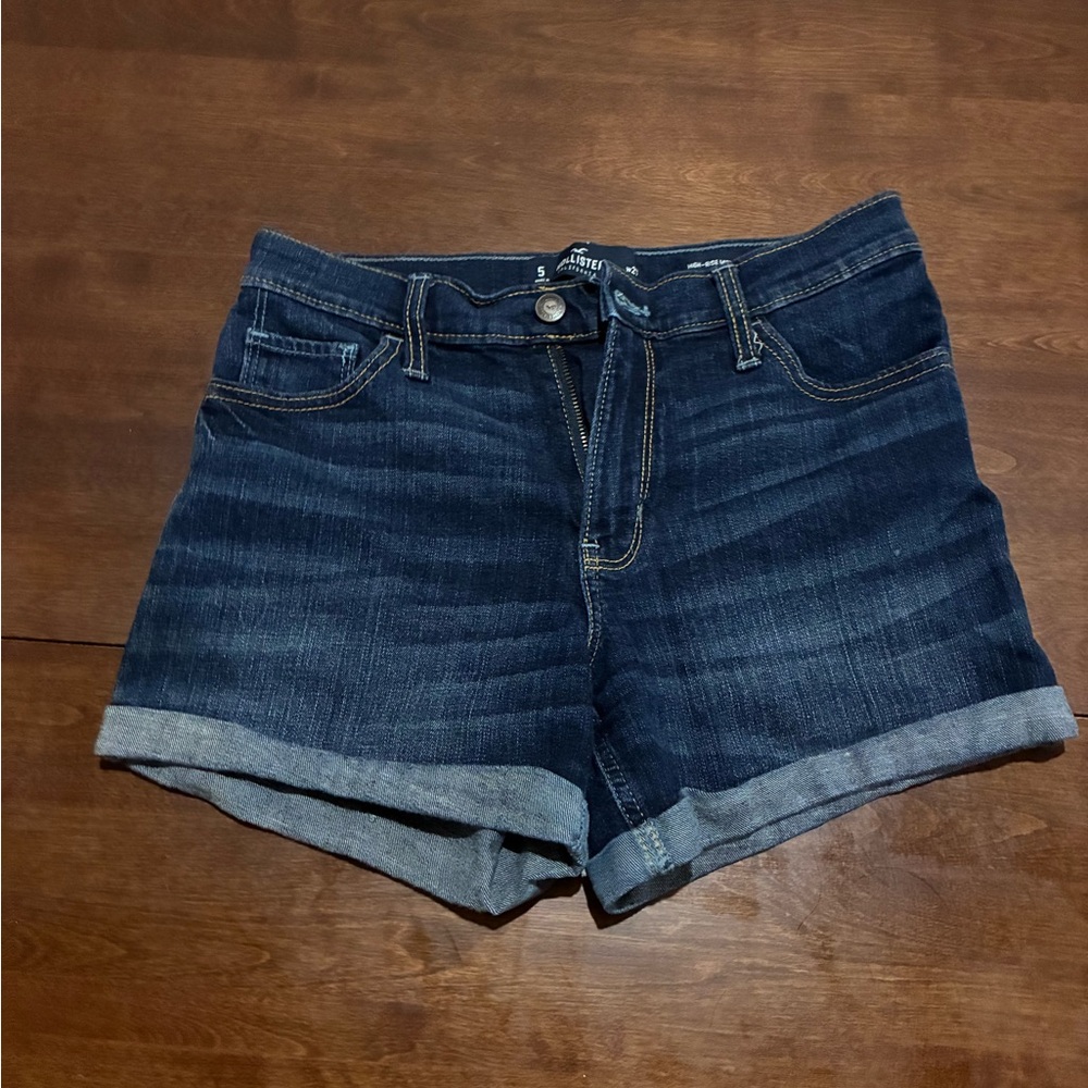 Hollister high rise midi Denim Women's Shorts